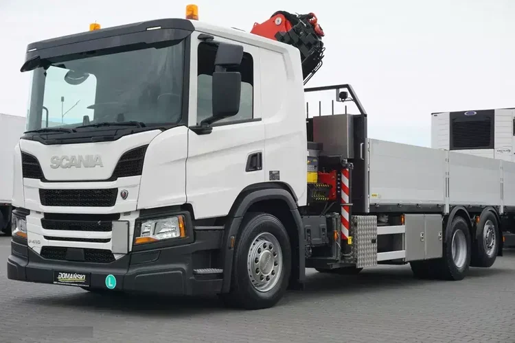 Scania P 410 / 6 X 2 / SKRZYNIOWY + HDS / PALFINGER PK 24 001 / OŚ SKRĘTNA / WYS. 15 M zdjęcie 34