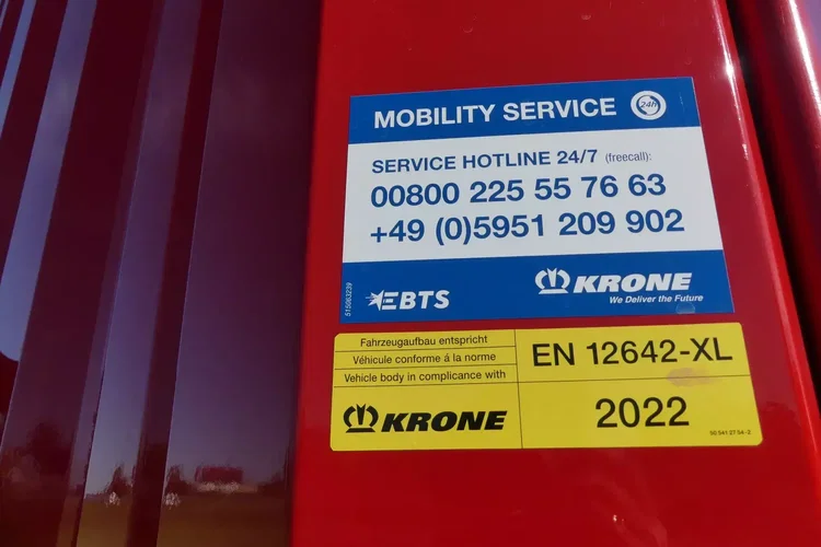 Krone FIRANKA / OŚ PODNOSZONA / IDEALNY STAN / PALECIARA / zdjęcie 15