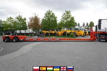 KAESSBOHRER LB2 TIEF-BETT / 16.5 m / Naczepa rozsuwana / osie skrętne / 2 sztuki