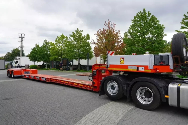 KAESSBOHRER LB2 TIEF-BETT / 16.5 m / Naczepa rozsuwana / osie skrętne / 2 sztuki zdjęcie 13