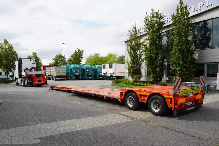 KAESSBOHRER LB2 TIEF-BETT / 16.5 m / Naczepa rozsuwana / osie skrętne / 2 sztuki zdjęcie 14