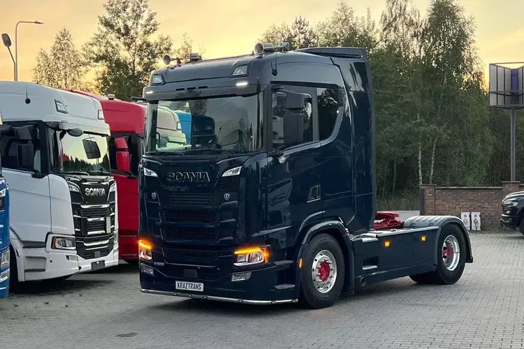 Scania S500 z Niemiec full opcja hydraulika skóry alcoa navi full led 6x poduszek zdjęcie 5