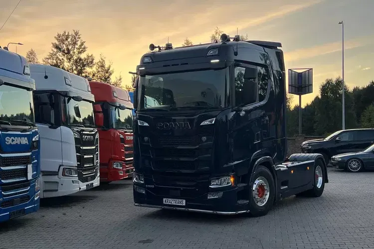 Scania S500 z Niemiec full opcja hydraulika skóry alcoa navi full led 6x poduszek zdjęcie 8