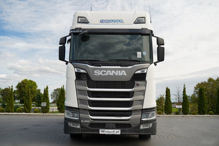 Scania S 450 / FIRANKA 7.7 M / 60 M3 / SOLÓWKA / 6X2 / OŚ PODNOSZONA / 2019 / zdjęcie 8