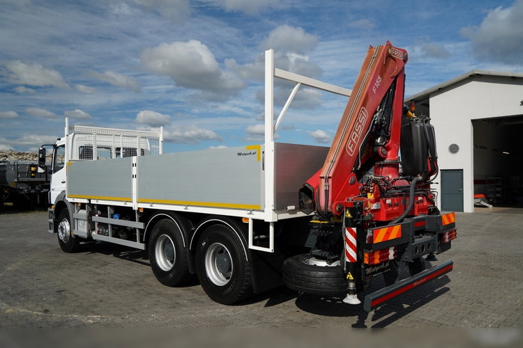 Mercedes / AXOR 2633 / 6X4 / SKRZYNIOWY - 6, 55 M / MOCNA PODŁOGA / HDS FASSI F155 / wysów: 10 M / MAX UDŹWIG 6 000 KG / MANUAL  / STEROWANIE RADIOWE / zdjęcie 11