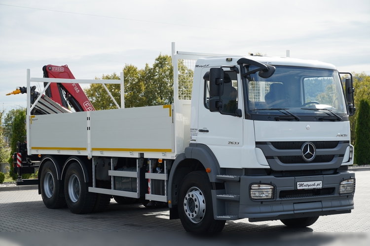 Mercedes / AXOR 2633 / 6X4 / SKRZYNIOWY - 6, 55 M / MOCNA PODŁOGA / HDS FASSI F155 / wysów: 10 M / MAX UDŹWIG 6 000 KG / MANUAL  / STEROWANIE RADIOWE / zdjęcie 14
