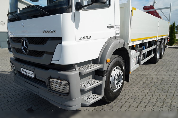 Mercedes / AXOR 2633 / 6X4 / SKRZYNIOWY - 6, 55 M / MOCNA PODŁOGA / HDS FASSI F155 / wysów: 10 M / MAX UDŹWIG 6 000 KG / MANUAL  / STEROWANIE RADIOWE / zdjęcie 17