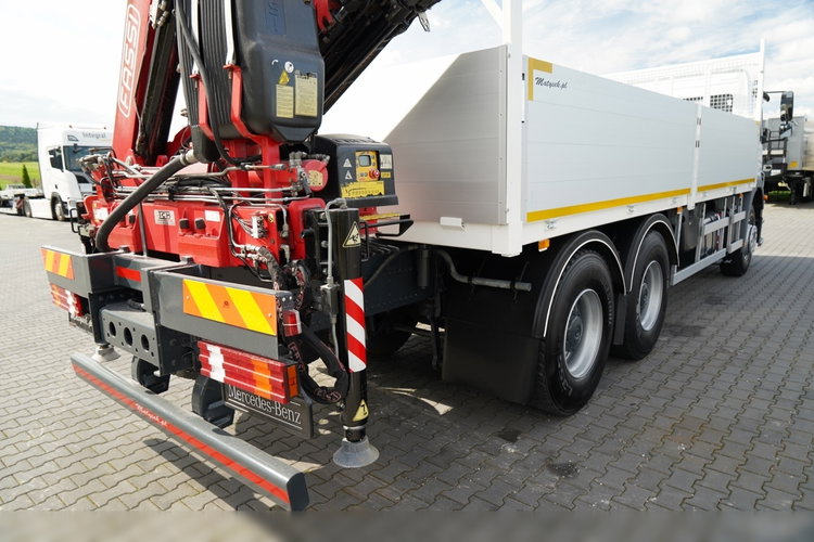 Mercedes / AXOR 2633 / 6X4 / SKRZYNIOWY - 6, 55 M / MOCNA PODŁOGA / HDS FASSI F155 / wysów: 10 M / MAX UDŹWIG 6 000 KG / MANUAL  / STEROWANIE RADIOWE / zdjęcie 21