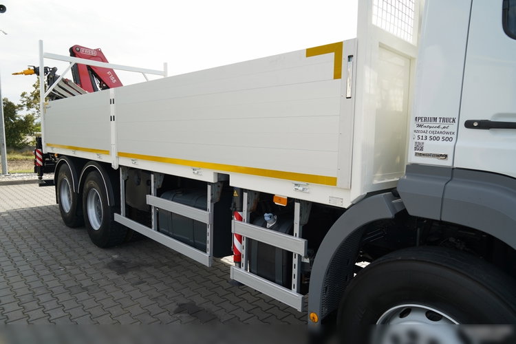 Mercedes / AXOR 2633 / 6X4 / SKRZYNIOWY - 6, 55 M / MOCNA PODŁOGA / HDS FASSI F155 / wysów: 10 M / MAX UDŹWIG 6 000 KG / MANUAL  / STEROWANIE RADIOWE / zdjęcie 22