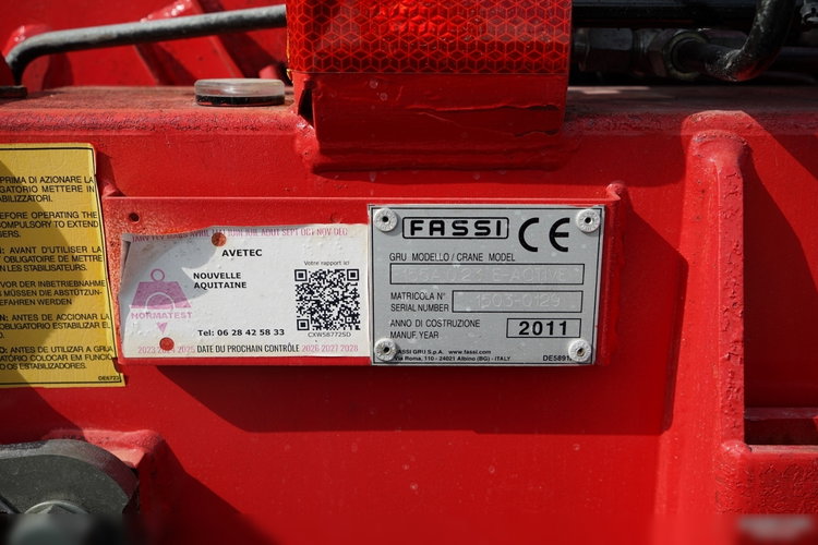 Mercedes / AXOR 2633 / 6X4 / SKRZYNIOWY - 6, 55 M / MOCNA PODŁOGA / HDS FASSI F155 / wysów: 10 M / MAX UDŹWIG 6 000 KG / MANUAL  / STEROWANIE RADIOWE / zdjęcie 25