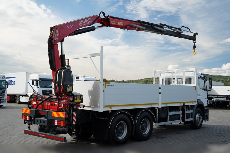Mercedes / AXOR 2633 / 6X4 / SKRZYNIOWY - 6, 55 M / MOCNA PODŁOGA / HDS FASSI F155 / wysów: 10 M / MAX UDŹWIG 6 000 KG / MANUAL  / STEROWANIE RADIOWE / zdjęcie 5