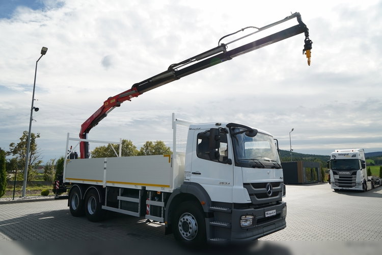 Mercedes / AXOR 2633 / 6X4 / SKRZYNIOWY - 6, 55 M / MOCNA PODŁOGA / HDS FASSI F155 / wysów: 10 M / MAX UDŹWIG 6 000 KG / MANUAL  / STEROWANIE RADIOWE / zdjęcie 8