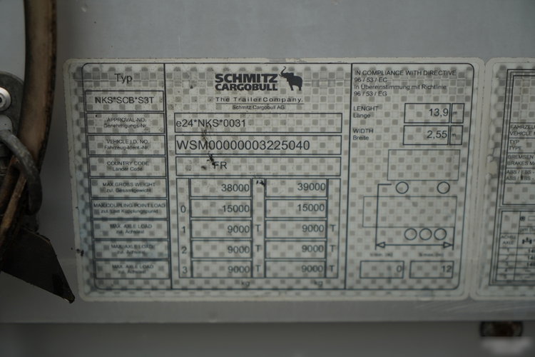 Schmitz -CARGOBULL / FIRANKA / STANDARD / 2 OSIE PODNOSZONE /  zdjęcie 27