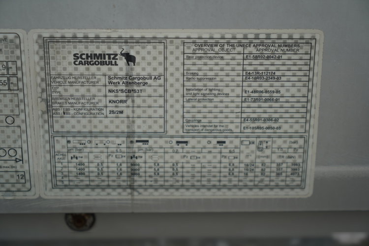 Schmitz -CARGOBULL / FIRANKA / STANDARD / 2 OSIE PODNOSZONE /  zdjęcie 28