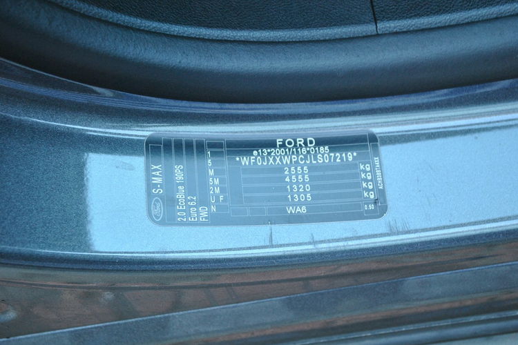 S-Max TitaniumX 2.0 EcoBlue 190KM A8 FWD ASO Forda Gwarancja zdjęcie 36