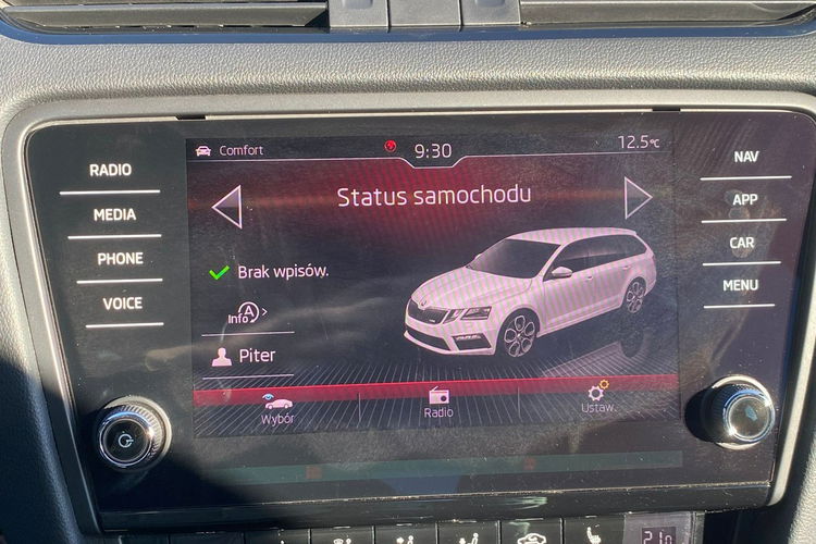 Skoda Octavia 2.0 tsi 240 KM kolor individual full opcja mały przebieg zdjęcie 41