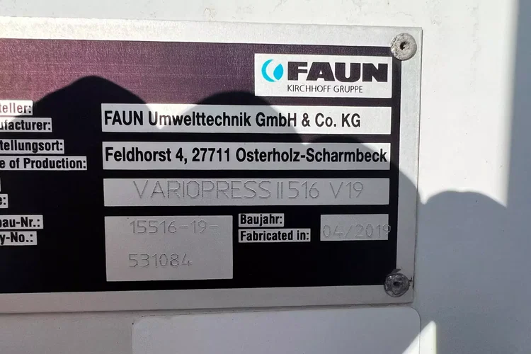 Mercedes AROCS 1833 L FAUN VARIOPRSS 520 V19 zdjęcie 9