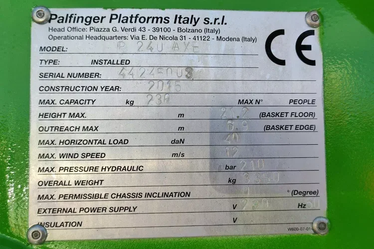 Nissan Cabstar Zwyżka Podmośnik Koszowy PALFINGER P240 AXE UDT zdjęcie 19