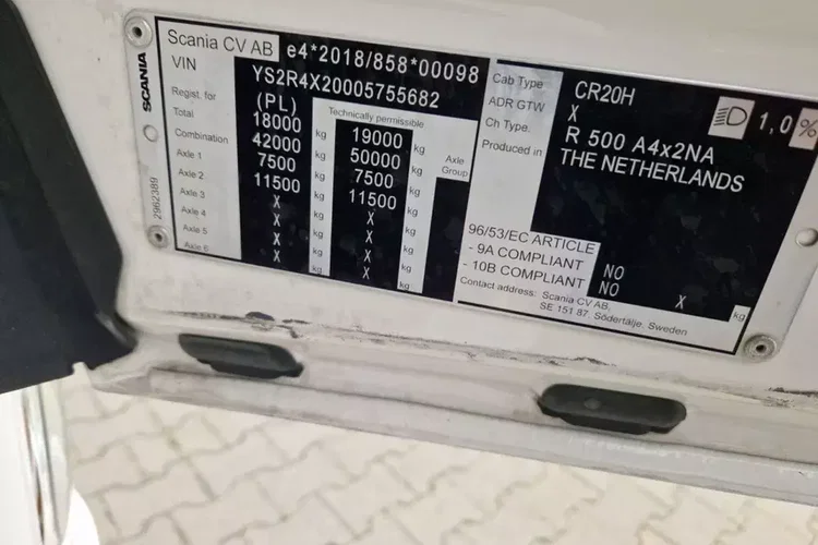 Scania R500A4X2NA zdjęcie 26