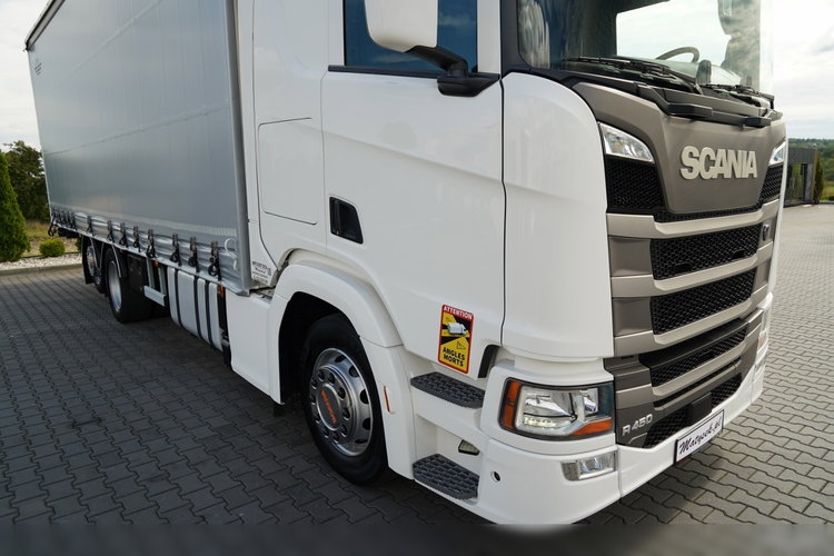 Scania R 450 / MEGA / 6x2 / FIRANKA - 8.2 m / SOLÓWKA / OŚ PODNOSZONA / MOCNA PODŁOGA / NAVI /  zdjęcie 10