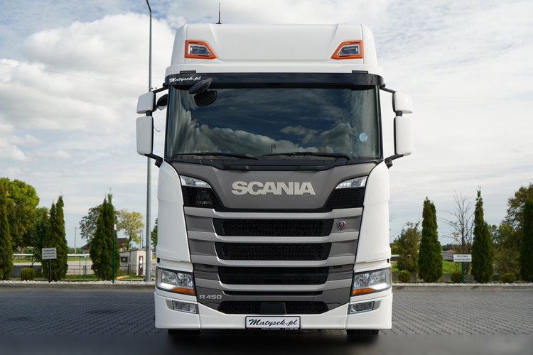 Scania R 450 / MEGA / 6x2 / FIRANKA - 8.2 m / SOLÓWKA / OŚ PODNOSZONA / MOCNA PODŁOGA / NAVI /  zdjęcie 11