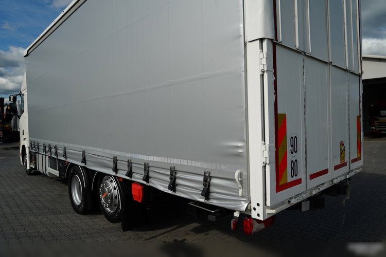 Scania R 450 / MEGA / 6x2 / FIRANKA - 8.2 m / SOLÓWKA / OŚ PODNOSZONA / MOCNA PODŁOGA / NAVI /  zdjęcie 14