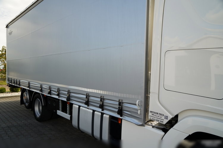 Scania R 450 / MEGA / 6x2 / FIRANKA - 8.2 m / SOLÓWKA / OŚ PODNOSZONA / MOCNA PODŁOGA / NAVI /  zdjęcie 17