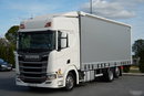 Scania R 450 / MEGA / 6x2 / FIRANKA - 8.2 m / SOLÓWKA / OŚ PODNOSZONA / MOCNA PODŁOGA / NAVI /  zdjęcie 1