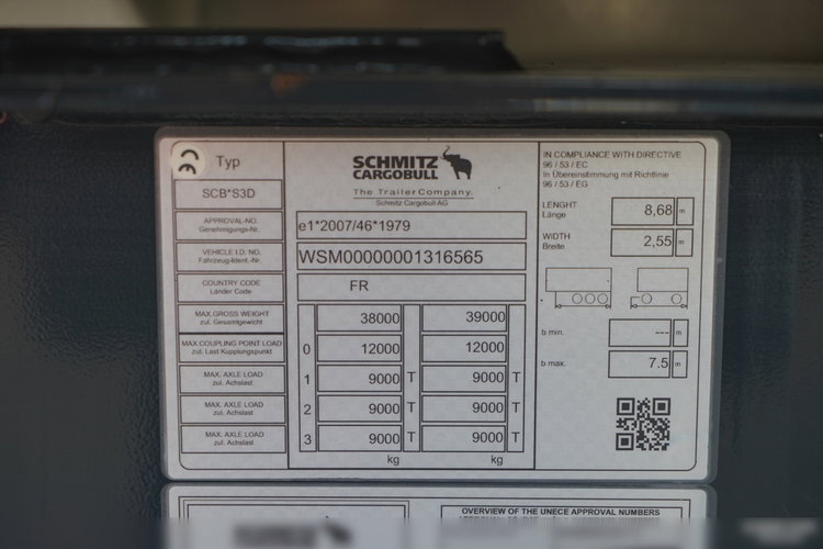 Schmitz / WYWROTKA / 26 m3 / HYDROKLAPA / OŚ PODNOSZONA /  zdjęcie 23