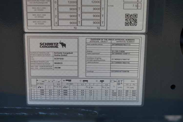 Schmitz / WYWROTKA / 26 m3 / HYDROKLAPA / OŚ PODNOSZONA /  zdjęcie 24