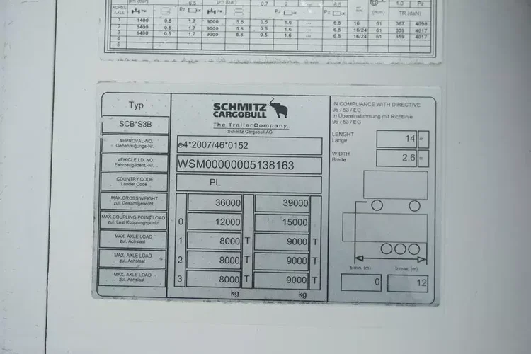 Schmitz CHŁODNIA / CARRIER VECTOR 1350 zdjęcie 11