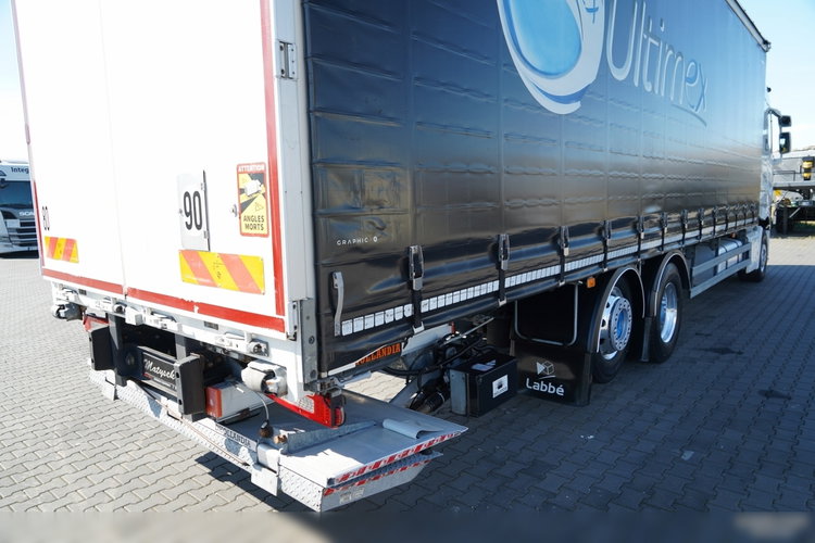 Renault T 440 / 6X2 / SOLÓWKA / FIRANKA 9.5 M / KLIMA POSTOJOWA / WINDA / ALUFELGI / OŚ PODNOSZONA zdjęcie 15