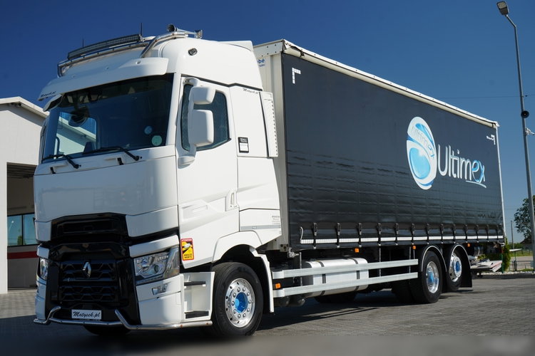 Renault T 440 / 6X2 / SOLÓWKA / FIRANKA 9.5 M / KLIMA POSTOJOWA / WINDA / ALUFELGI / OŚ PODNOSZONA zdjęcie 1