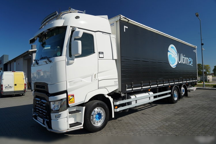 Renault T 440 / 6X2 / SOLÓWKA / FIRANKA 9.5 M / KLIMA POSTOJOWA / WINDA / ALUFELGI / OŚ PODNOSZONA zdjęcie 2