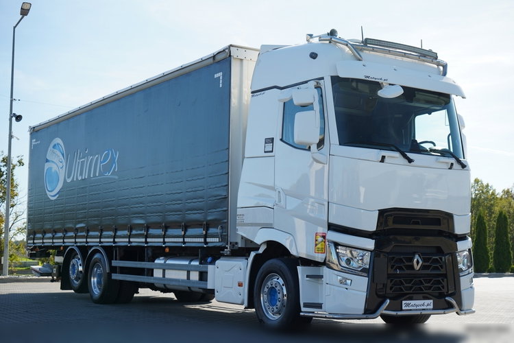 Renault T 440 / 6X2 / SOLÓWKA / FIRANKA 9.5 M / KLIMA POSTOJOWA / WINDA / ALUFELGI / OŚ PODNOSZONA zdjęcie 7