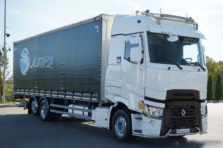 Renault T 440 / 6X2 / SOLÓWKA / FIRANKA 9.5 M / KLIMA POSTOJOWA / WINDA / ALUFELGI / OŚ PODNOSZONA zdjęcie 8