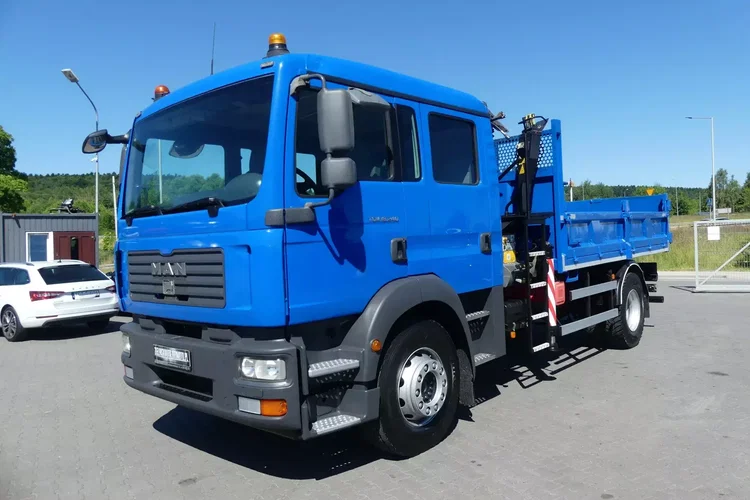 MAN TGM 18.240 / WYWROTKA + HDS / ŁYŻKA / DOKA / DŹWIG / zdjęcie 5