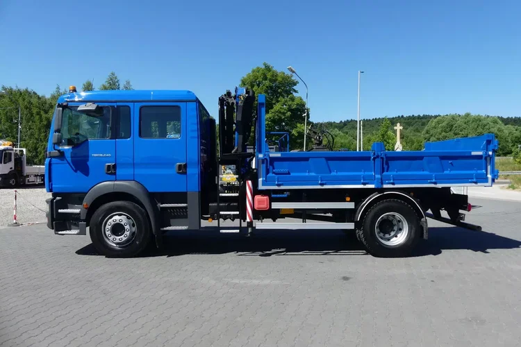 MAN TGM 18.240 / WYWROTKA + HDS / ŁYŻKA / DOKA / DŹWIG / zdjęcie 6