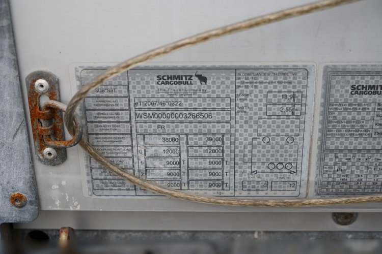 Schmitz FIRANKA VARIOS / PODNOSZONY DACH HYDRAULICZNIE / 2x oś PODNOSZONA zdjęcie 26