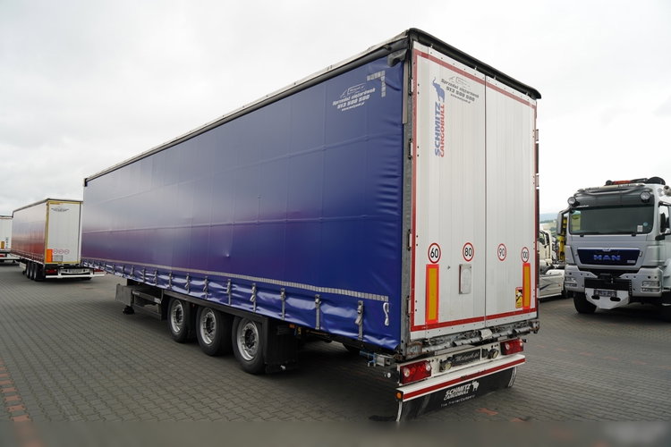 Schmitz FIRANKA VARIOS / PODNOSZONY DACH HYDRAULICZNIE / 2x oś PODNOSZONA zdjęcie 5