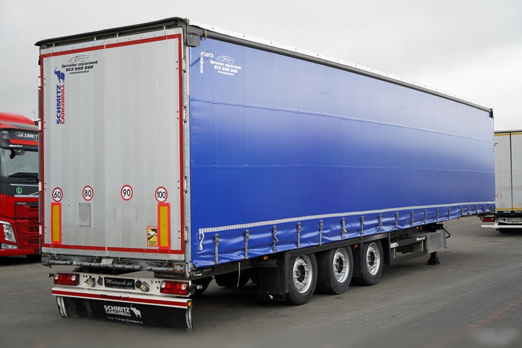 Schmitz FIRANKA VARIOS / PODNOSZONY DACH HYDRAULICZNIE / 2x oś PODNOSZONA zdjęcie 8