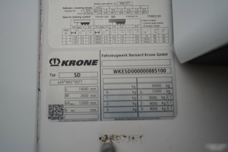 Krone CHŁODNIA / THERMO KING SLX 400 / DOPPELSTOCK / KOSZ NA PALETY  zdjęcie 26