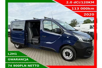 Renault Trafic L2H1 74900zł NETTO Brygadówka 6 osób 2.0dCi/120KM