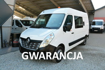 Renault Master max blaszak L3H2 3 osobowy bliźniak 145KM full opcja
