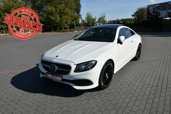 Mercedes E 400 E 400d Coupe 4Matic 340KM 2019r. SALON 62tkm Fv23 Panorama Burmester