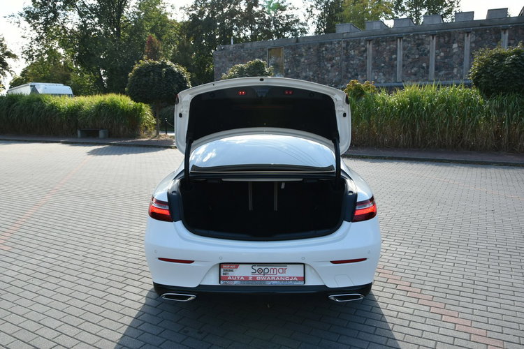Mercedes E 400 E 400d Coupe 4Matic 340KM 2019r. SALON 62tkm Fv23 Panorama Burmester zdjęcie 38