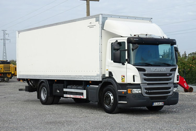 Scania P310 Kontener Sprowadzony Automat Kontener Zamykany Winda Klapa, Poduszki, Automat, Sprowadzony, DMC 18t zdjęcie 2