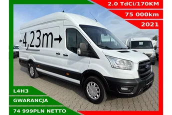 Ford transit L4H3 74999zł NETTO 2.0TdCi/170KM