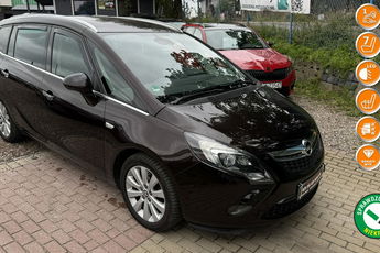 Opel Zafira 1.4 turbo +gaz pół skóry ledy xenon 7.os. Ideał 1. R .gwarancji zamian