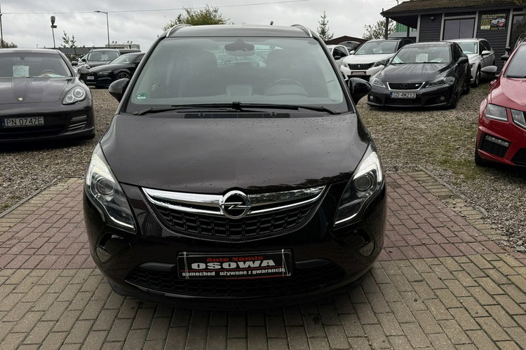 Opel Zafira 1.4 turbo +gaz pół skóry ledy xenon 7.os. Ideał 1. R .gwarancji zamian zdjęcie 2